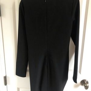 & other stories Black long sleeve rocuhed mini